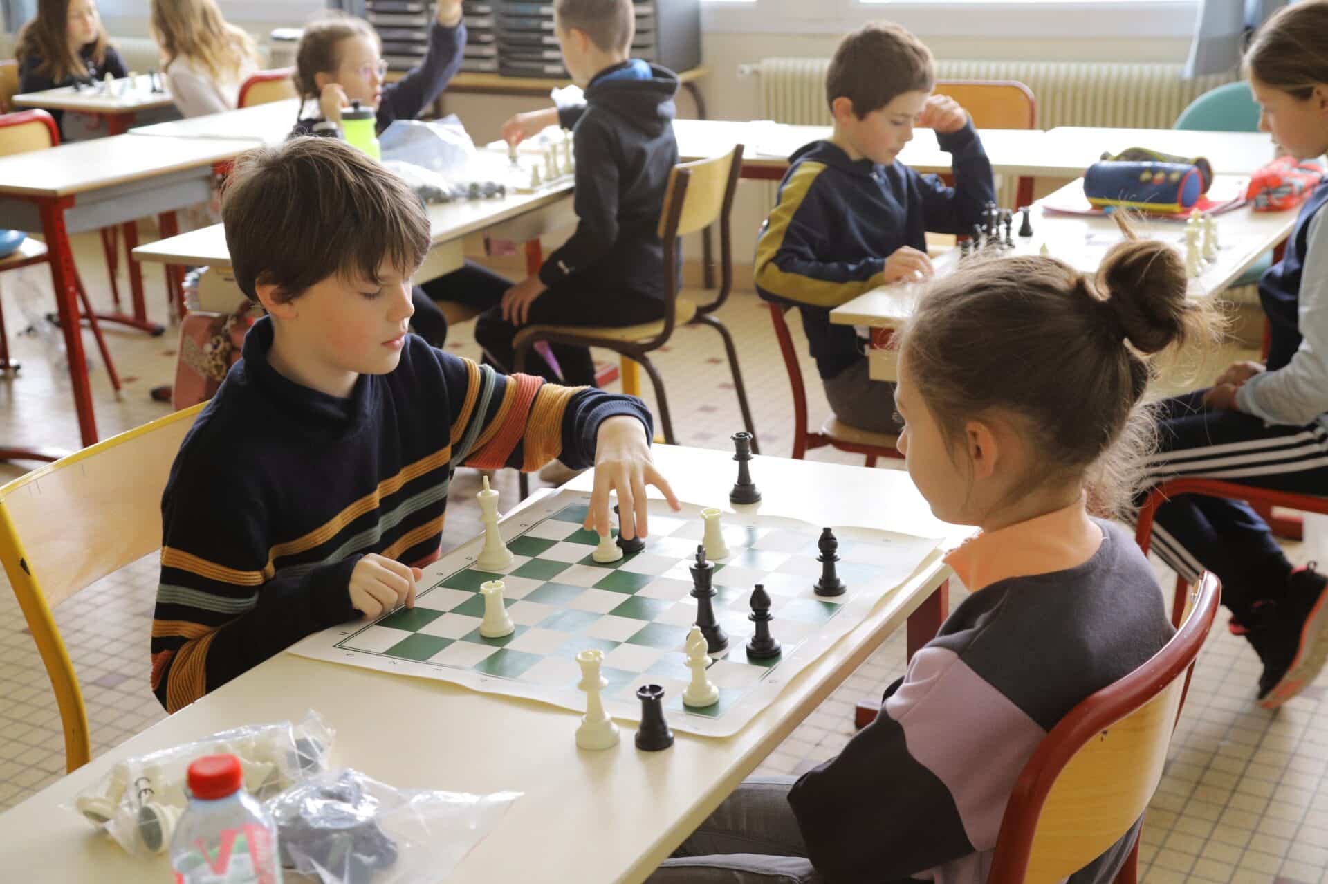Jeux des échecs Ecole Argoat Sacré-Cœur Lesneven