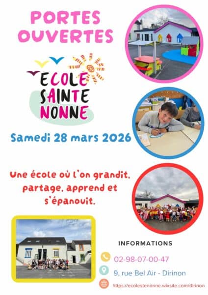 Portes ouvertes – Ecole Sainte Nonne – DIRINON