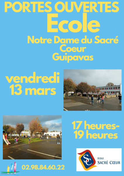 Portes ouvertes – Ecole Notre Dame du Sacré Cœur -Guipavas