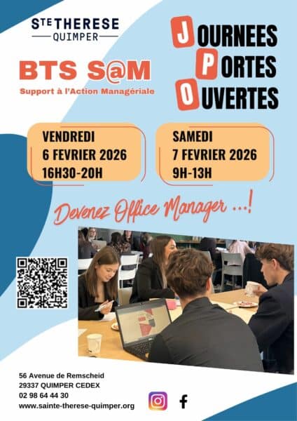 Portes ouvertes – BTS SAM – Lycée Sainte-Thérèse QUIMPER