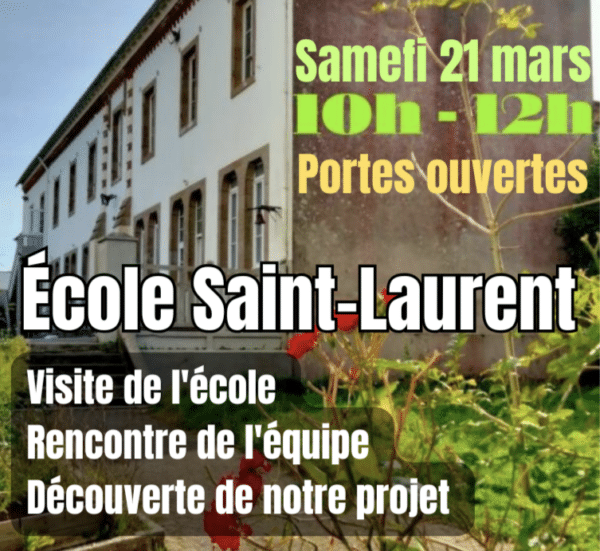 Portes ouvertes – Ecole Saint-Laurent – BREST